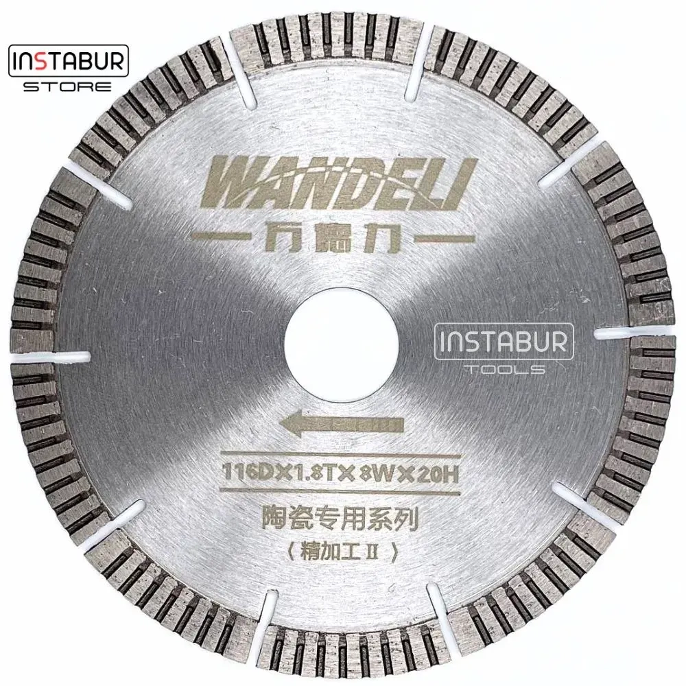 Алмазный диск Wandeli 116мм х 20мм х 1,8мм для станков Shijing, Wandeli, Reintiler