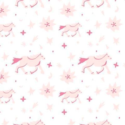 Бесшовный принт c лошадьми