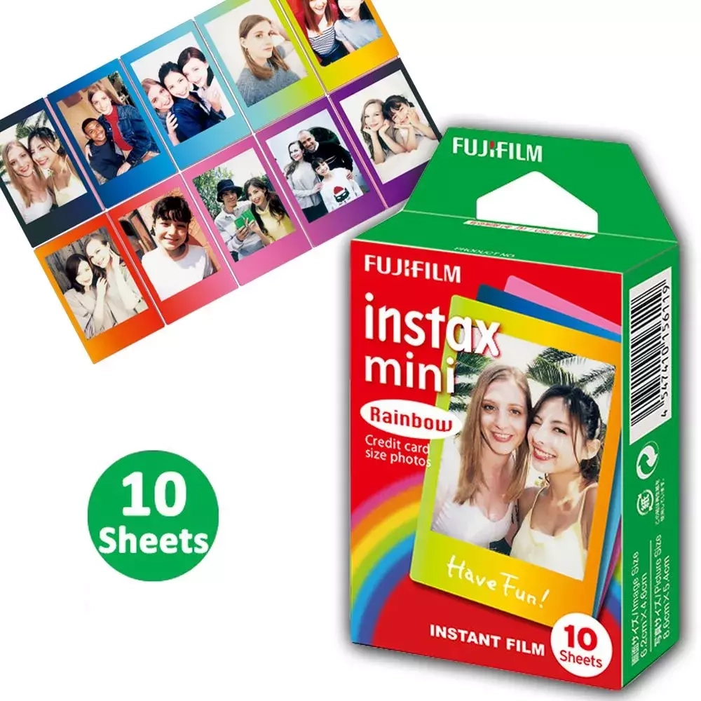 FUJIFILM instax mini Rainbow ISO 800 Sheets 10