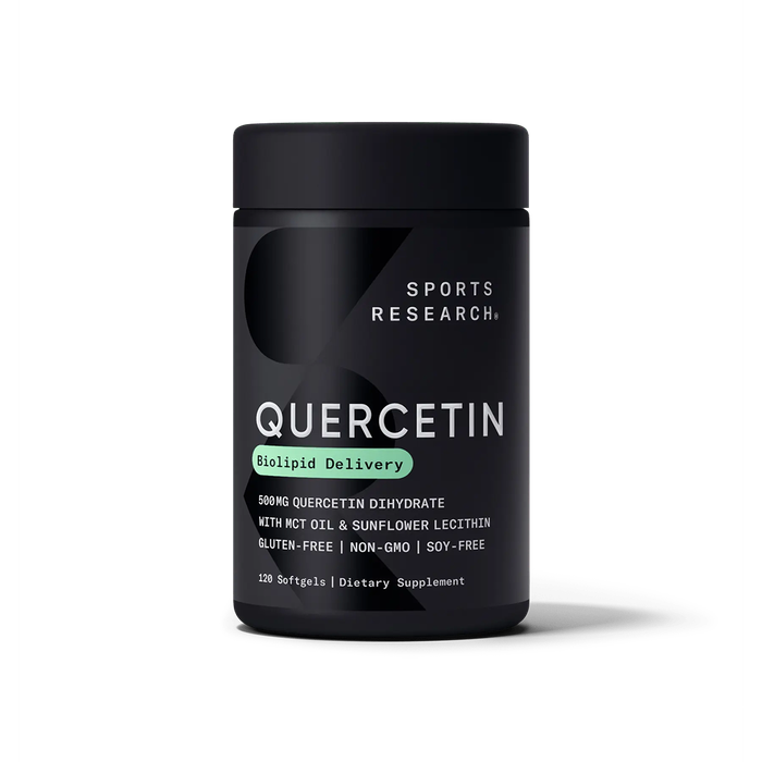 Кверцетин 500 мг, Quercetin 500 mg, Sports Research, 120 капсул
