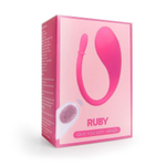 Ярко-розовый гладкий вагинальный виброшарик Ruby