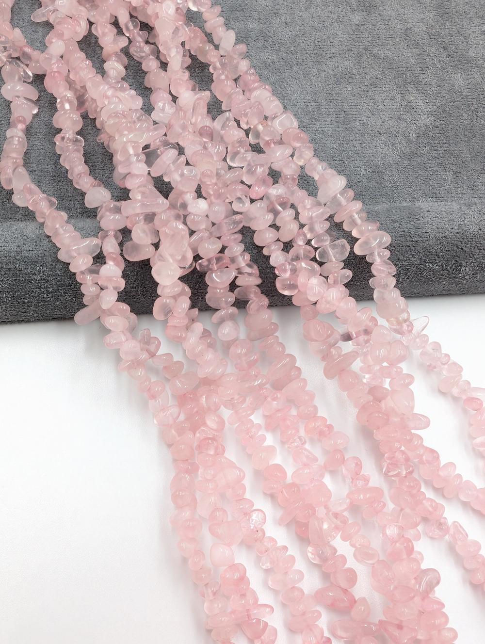 Розовый кварц тонированный крошка мини 3-5мм