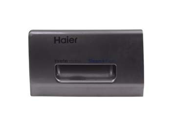 Крышка дозатора 0020206875 стиральной машины Haier (серая)