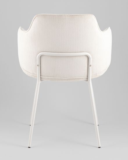 Стул обеденный Eira вельвет белый