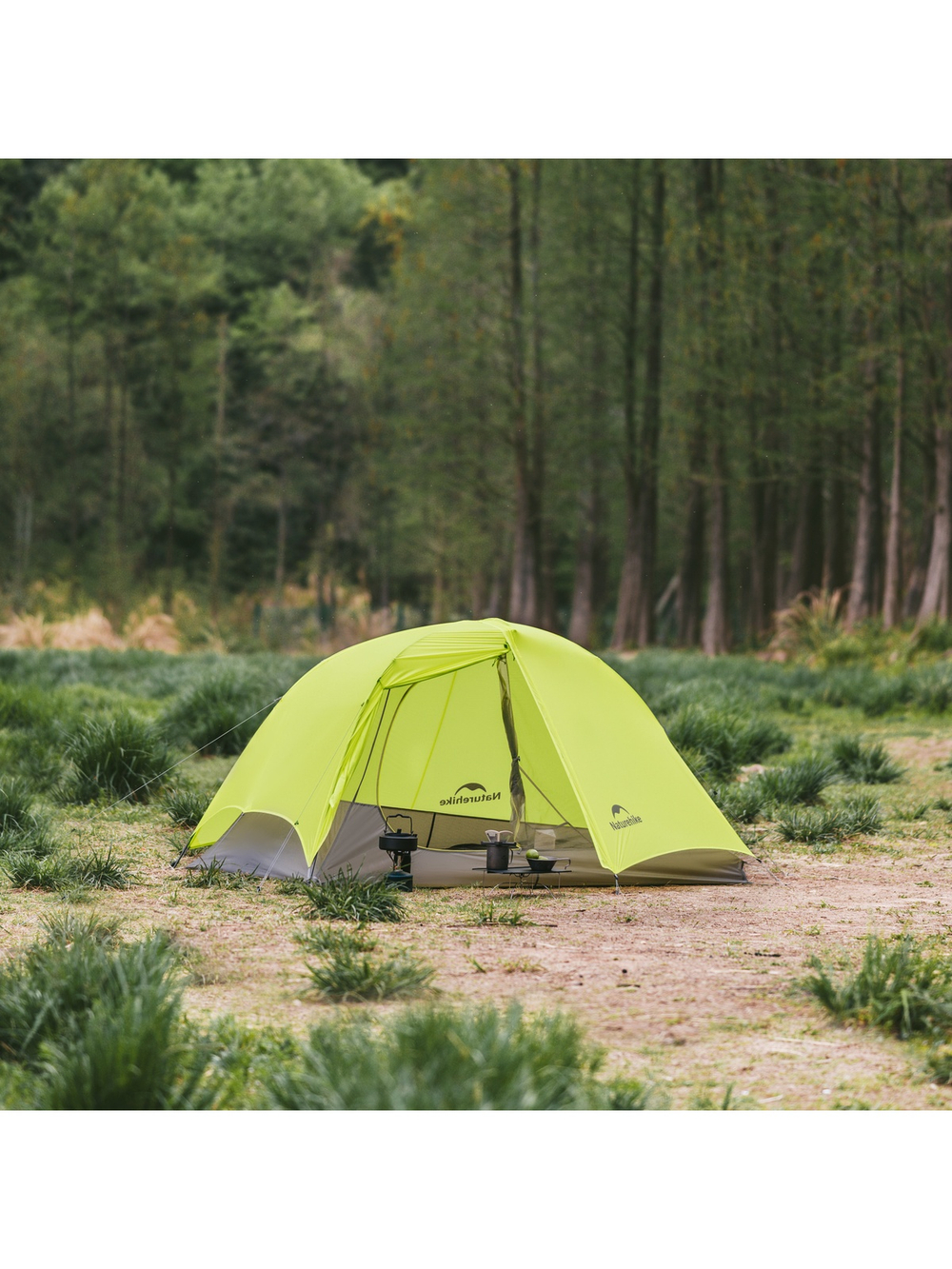 Палатка Naturehike Star Trails EXT Si 2-местная, алюминиевый каркас, сверхлегкая, желтая