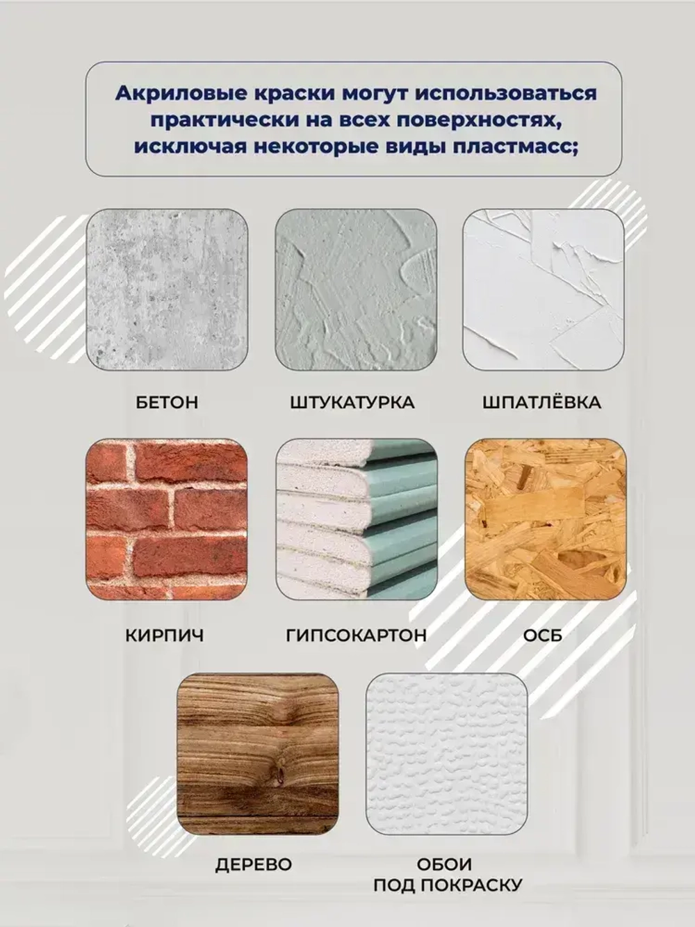 Краска акриловая фасадная для наружных и внутренних работ белая 1,5 кг, ThermoColor атмосферостойкая, влагостойкая , без запаха, быстросохнущая