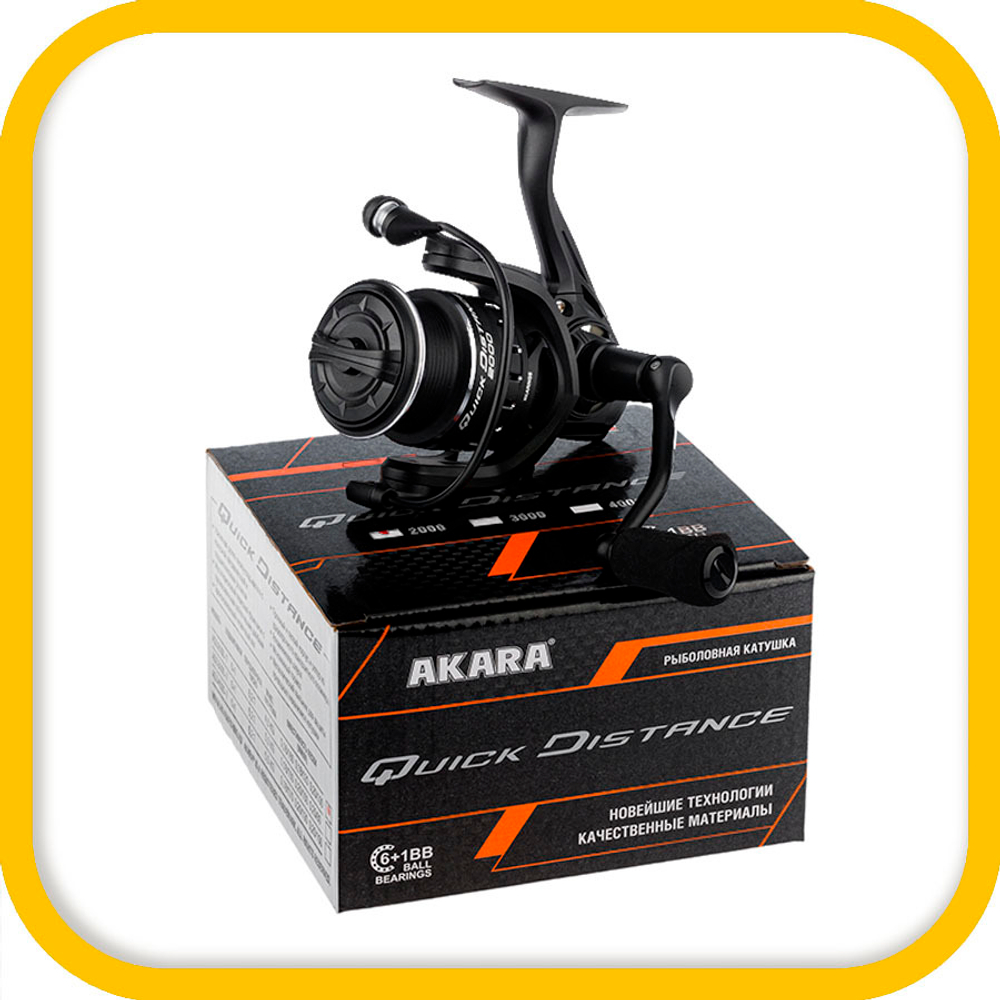 Катушка безынерционная Akara Quick Distance 2000 6+1 bb