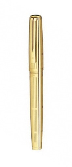 Перьевая ручка Waterman Exception Solid Gold, цвет: Gold (золото),  перо: M/F, перо: золото 18К