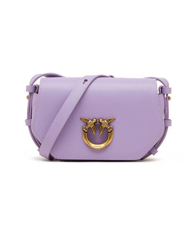Кожаная сумка-мессенджер LOVE CLICK EXAGON BABY VITELLO Pinko - фиолетовый(100070 A0F1)
