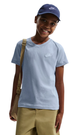 Футболка для мальчика теннисная Nike Boys Sportswear - light blue/white