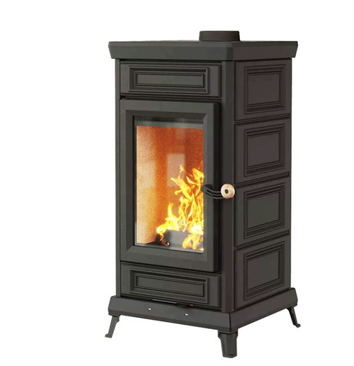 Печь-камин Astov Майолика Стандарт Черный