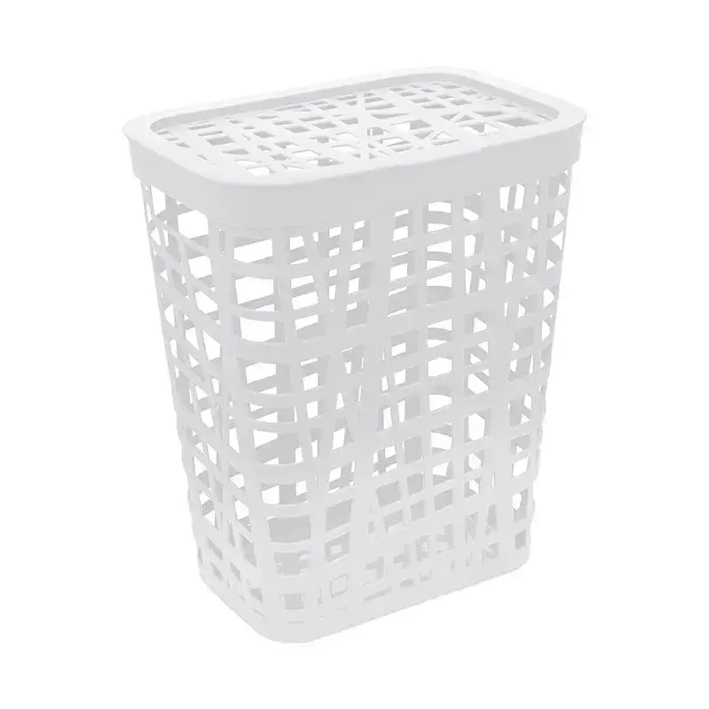 Корзина для белья ХАОС 32л Белый (комплект 5 шт)
