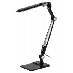 Настольный светильник ЭРА NLED-497-12W-BK светодиодный на струбцине и с основанием черный