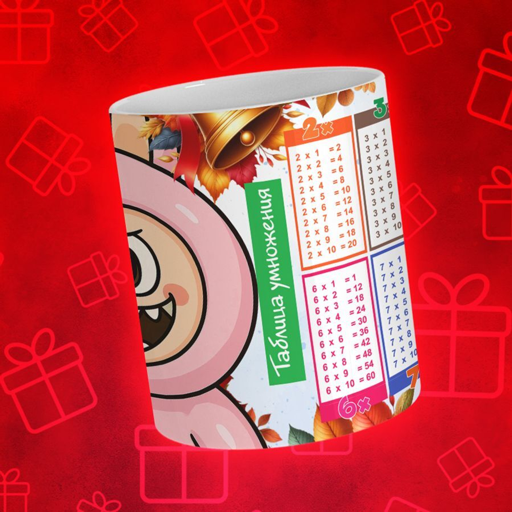 Лабубу с таблицей умножения