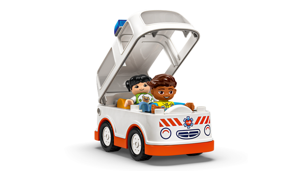 LEGO DUPLO 10447 «Скорая помощь с водителем» — развивающий набор для малышей 2+