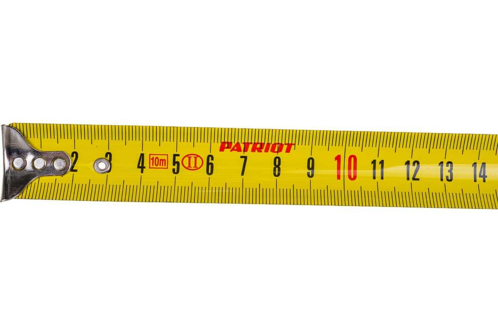 Рулетка, ударопрочный корпус, обрезиненная, 10м PATRIOT MTP-10 350005010