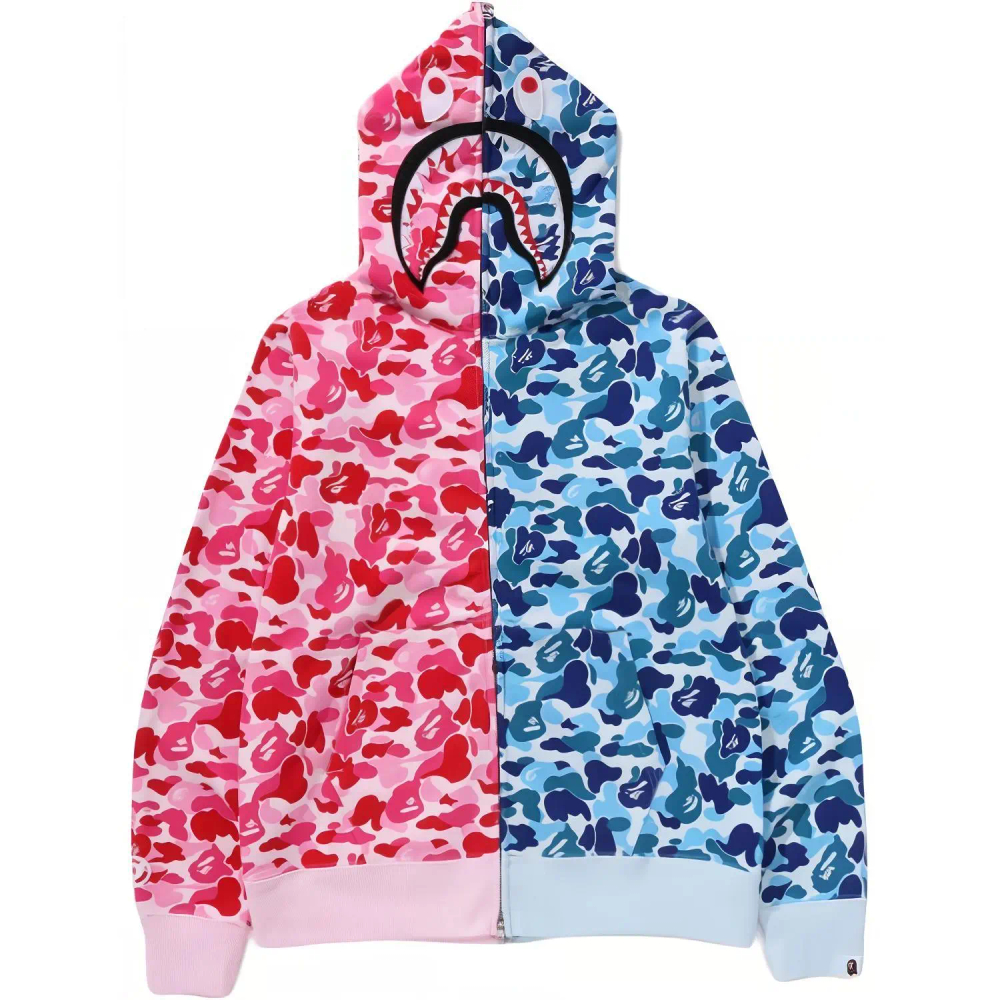 A Bathing Ape Abc Camo Separate Shark Full Zip Худи