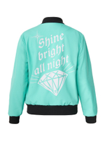 Бомбер SHINE BRIGHT, мятный