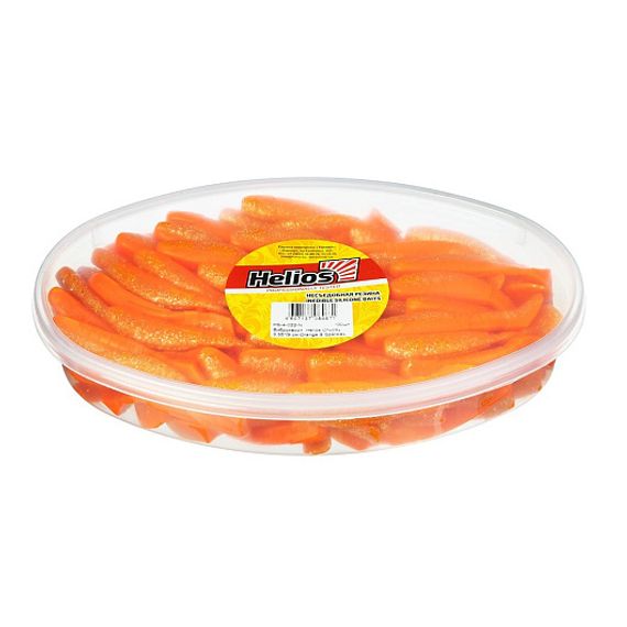 Виброхвост несъедоб. Chubby 3,55&#39;/9 см Orange &amp; Sparkles 100шт. (HS-4-022-N) Helios