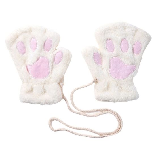 Перчатки Кошачьи Лапки белый