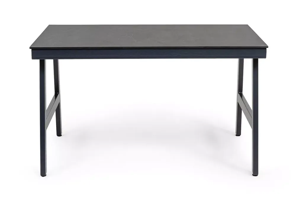"Рио" стол из HPL 130х90см, цвет столешницы "серый гранит"