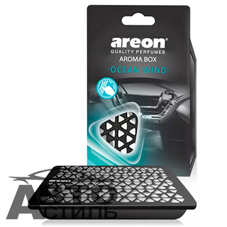 Ароматизатор в банке под сидение AREON  AROMA BOX  - Ocean Wind\Ветер ОКЕАНА