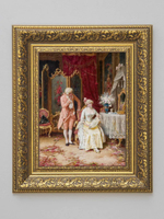 Картина на стену для интерьера на холсте "Золотой век" в классической раме 41*51 см