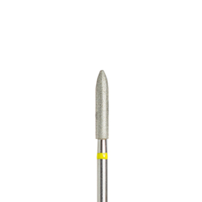Фреза алмазная Пуля, 31 мм, желтая