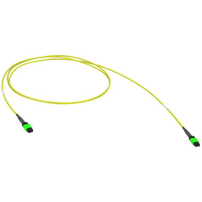 Оптический соединительный шнур 16 ОВ, 9/125 OS2, 1xMTP(16)f APC/1xMTP(16)f APC, тип В, 15 м