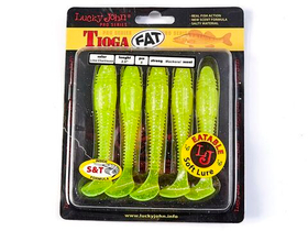 Виброхвост Lucky John TIOGA FAT 3.9in (100 мм), цвет 071,  5 шт.