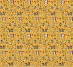 Упаковочная бумага, Крафт 70гр (0,7*10 м) Экошик, Французские мотивы, 1 шт.