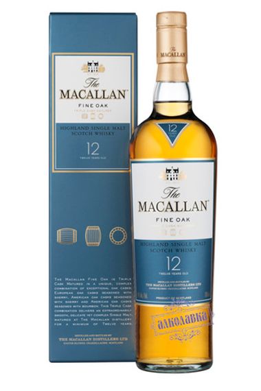 Макаллан Файн Оак. Шотландский виски, 12 лет выдержки. 4.5 Л/Macallan Fine Oak. Scotch whiskey, 12 year-old. 4.5 L