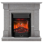 Каминокомплект Real Flame Andrea STD GR с очагом Majestic Lux Black RC