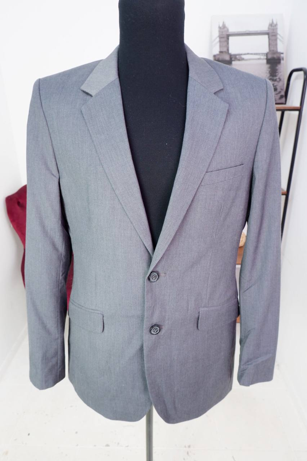 Пиджак H&M приталенный, маркировка 50, визуально на 56 размер