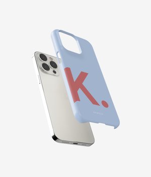 Чехол LETTERS для iPhone | Голубой