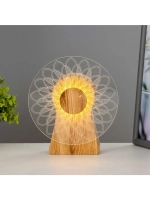 Светильник сенсорный «Узор» LED крутится 6 Вт USB 15×4×16 см