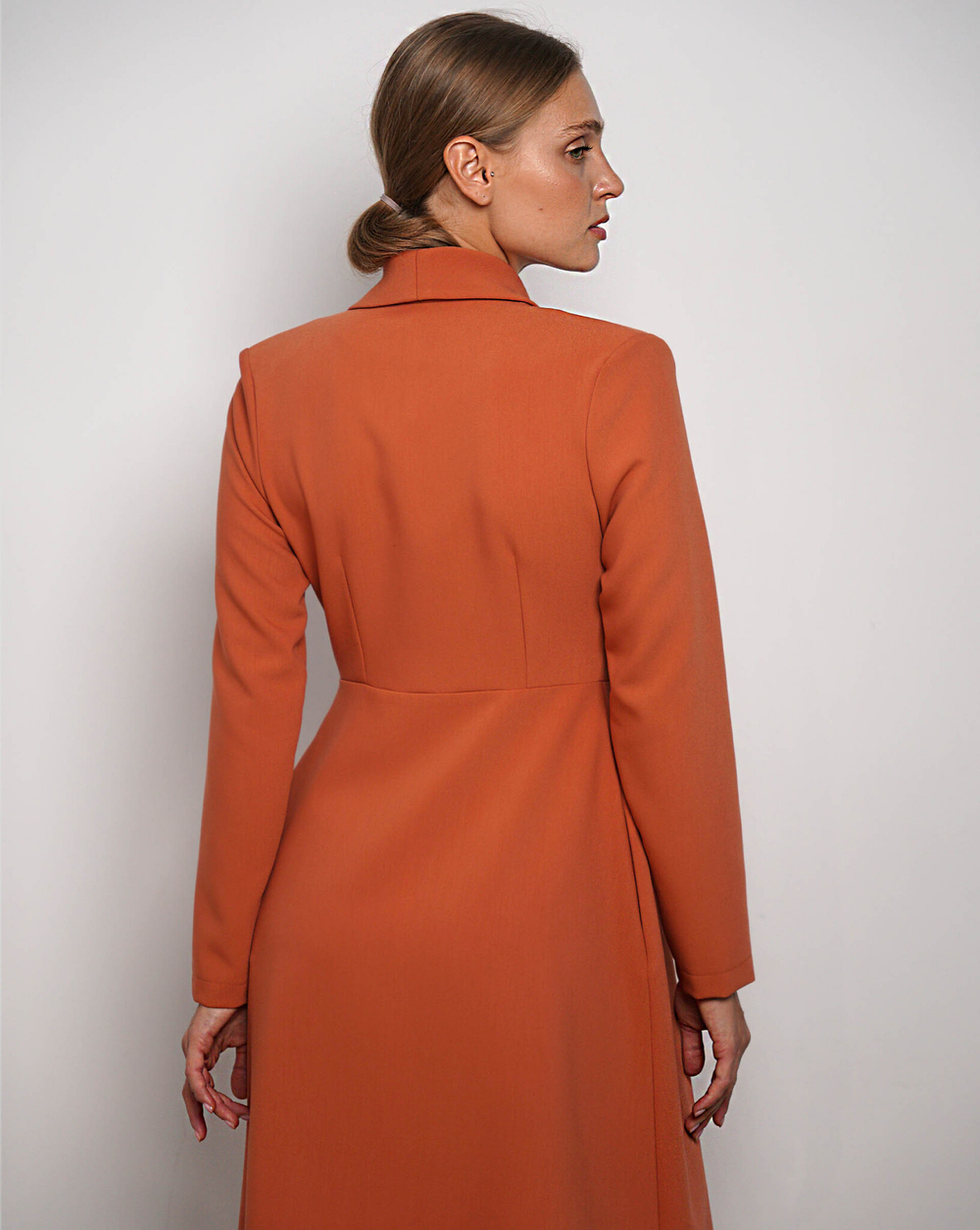 Платье "Элегантная особа" в теракотовом