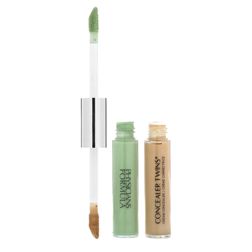 Physicians Formula, Concealer Twins Cream, консилер, оттенок 3055 зеленый/светлый, 6,8 г (0,24 унции)