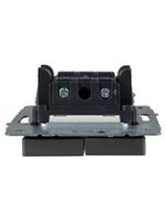 BRITE Выключатель 2-клавишный с индикацией 10А ВС10-2-1-БрС сталь IEK