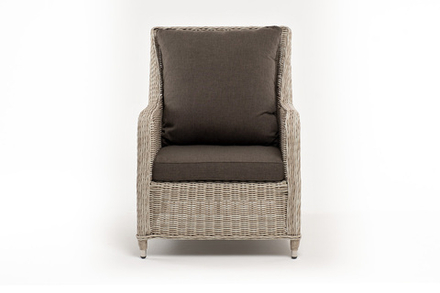 "Гляссе" кресло плетеное из искусственного ротанга, цвет бежевый