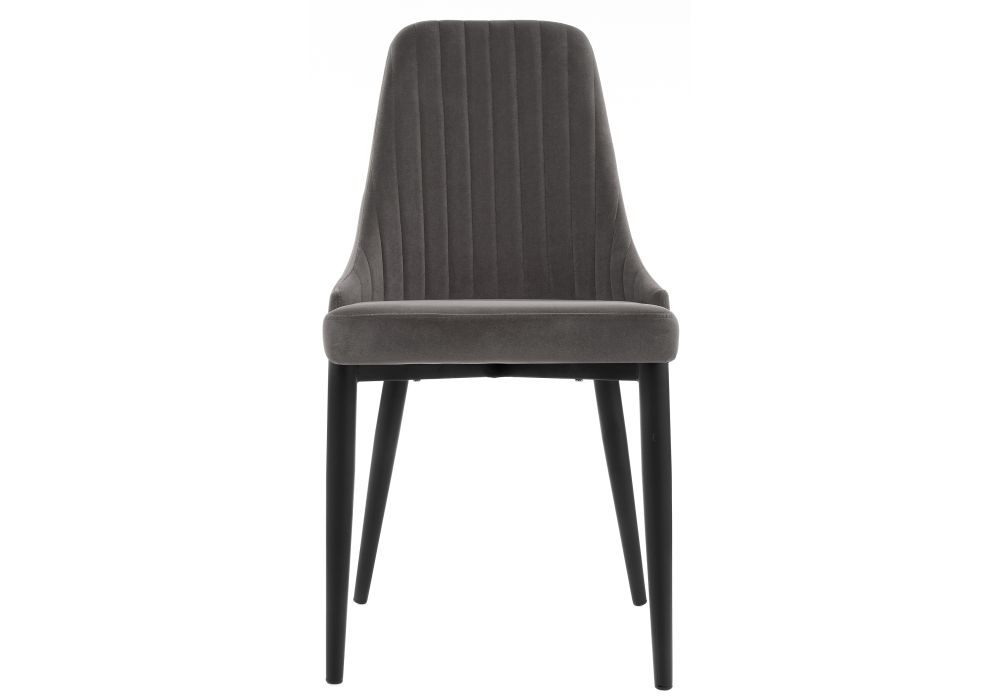 Стул на металлокаркасе Kora dark gray / black