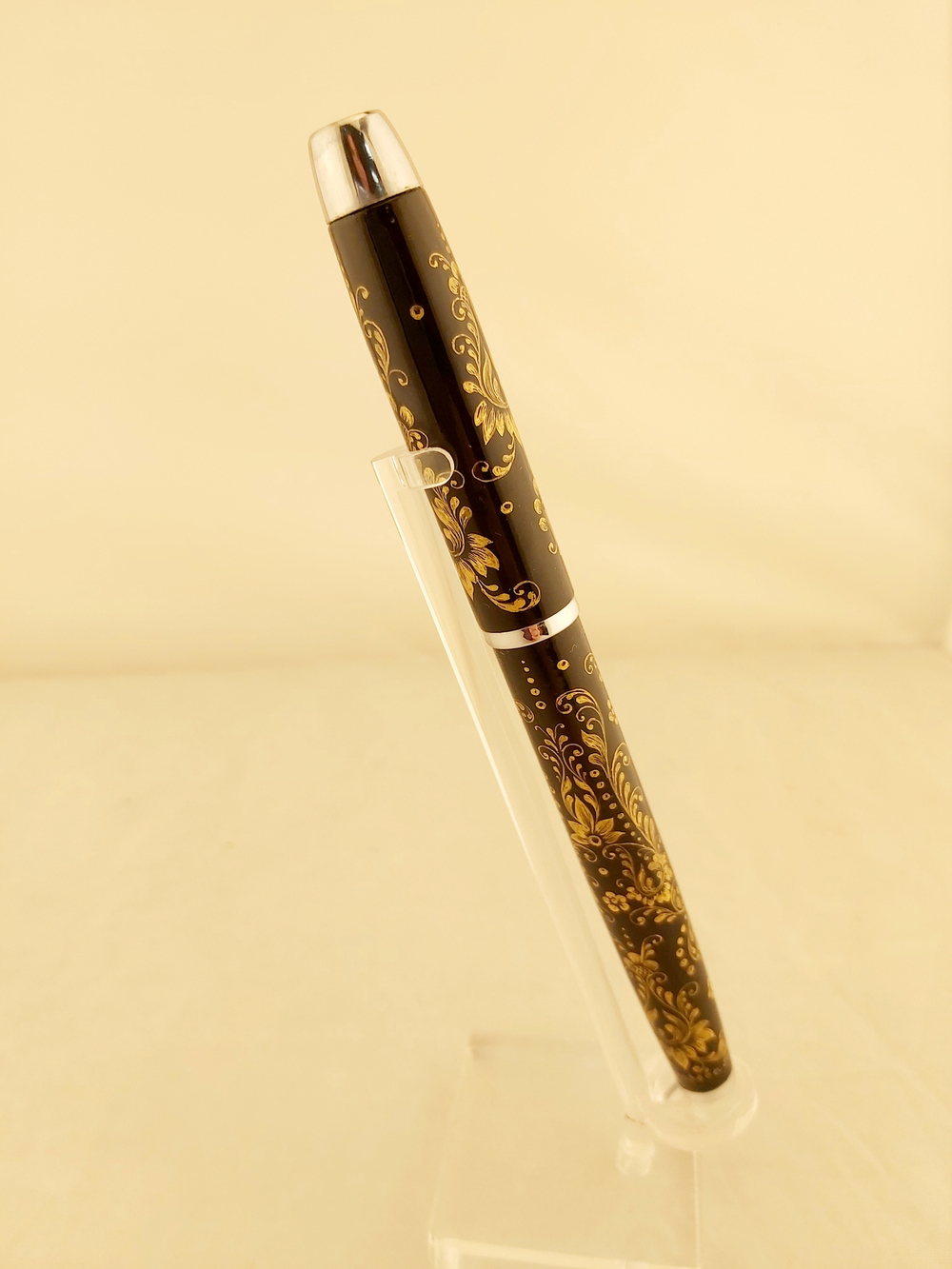 Набор мышь компьютерная "Снегурочка" и ручка-роллер с росписью Палех