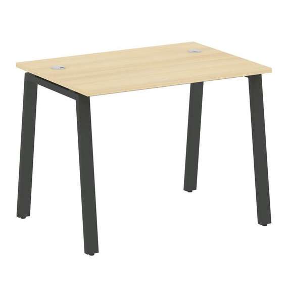 Metal System Стол письменный на А-образном м/к БА.СП-1 Акация Лорка/Металл Антрацит 1000*720*750