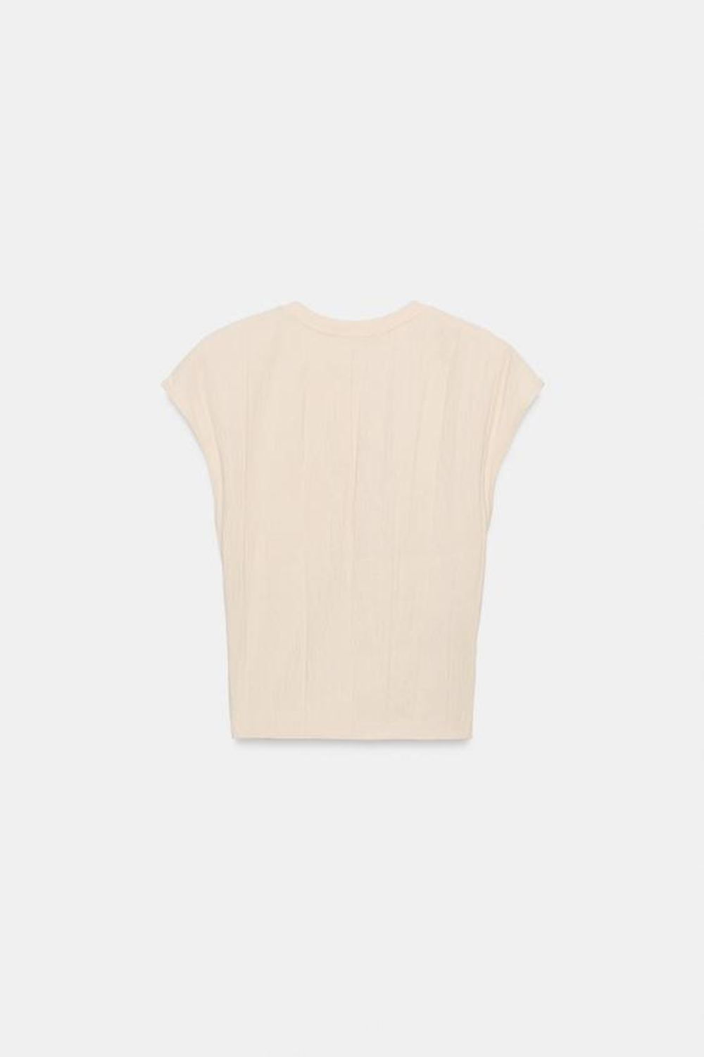 ZARA ТОП В КОРСЕТНОМ СТИЛЕ, ЭКРЮ