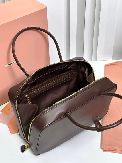 Сумка MIUMIU Beau Тёмно-коричневая
