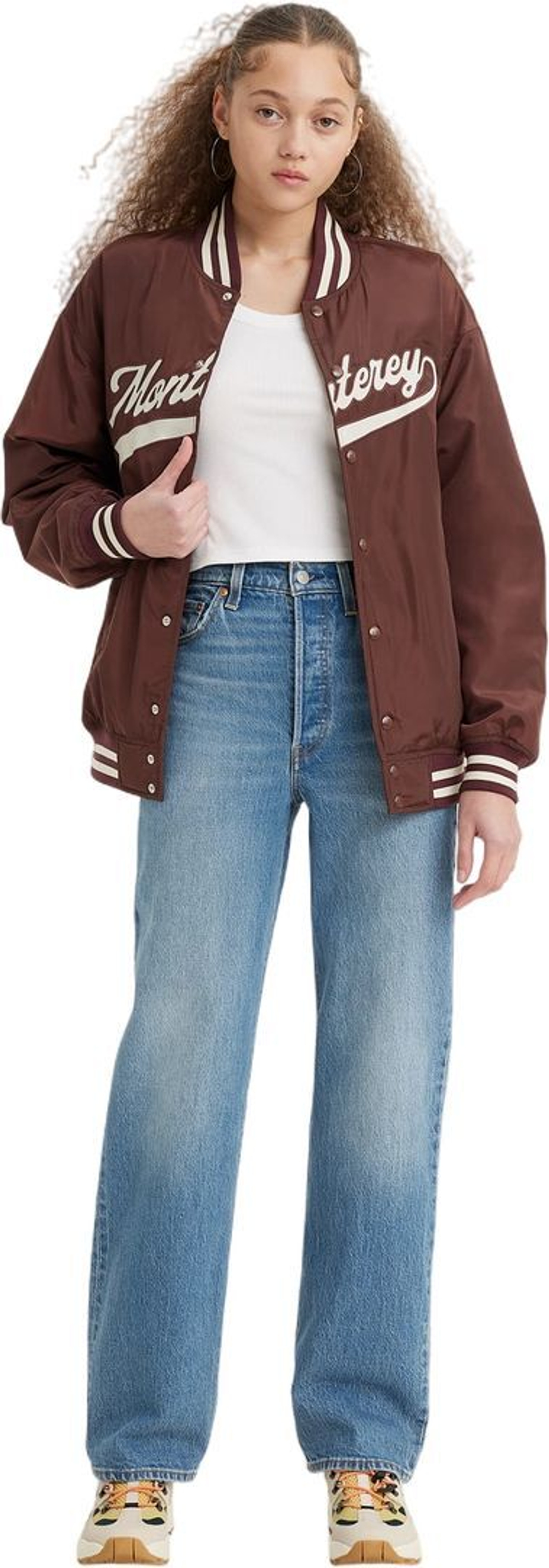 Джинсы Levis RIBCAGE FULL LENGTH синий