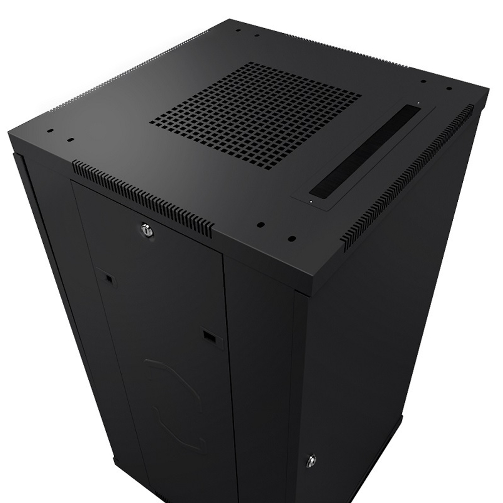 Шкаф напольный 19", 27U Cabeus SH-05C-27U60/60-BK