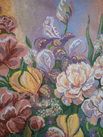 Декоративный гобеленовый чехол Пионы букет 47х47