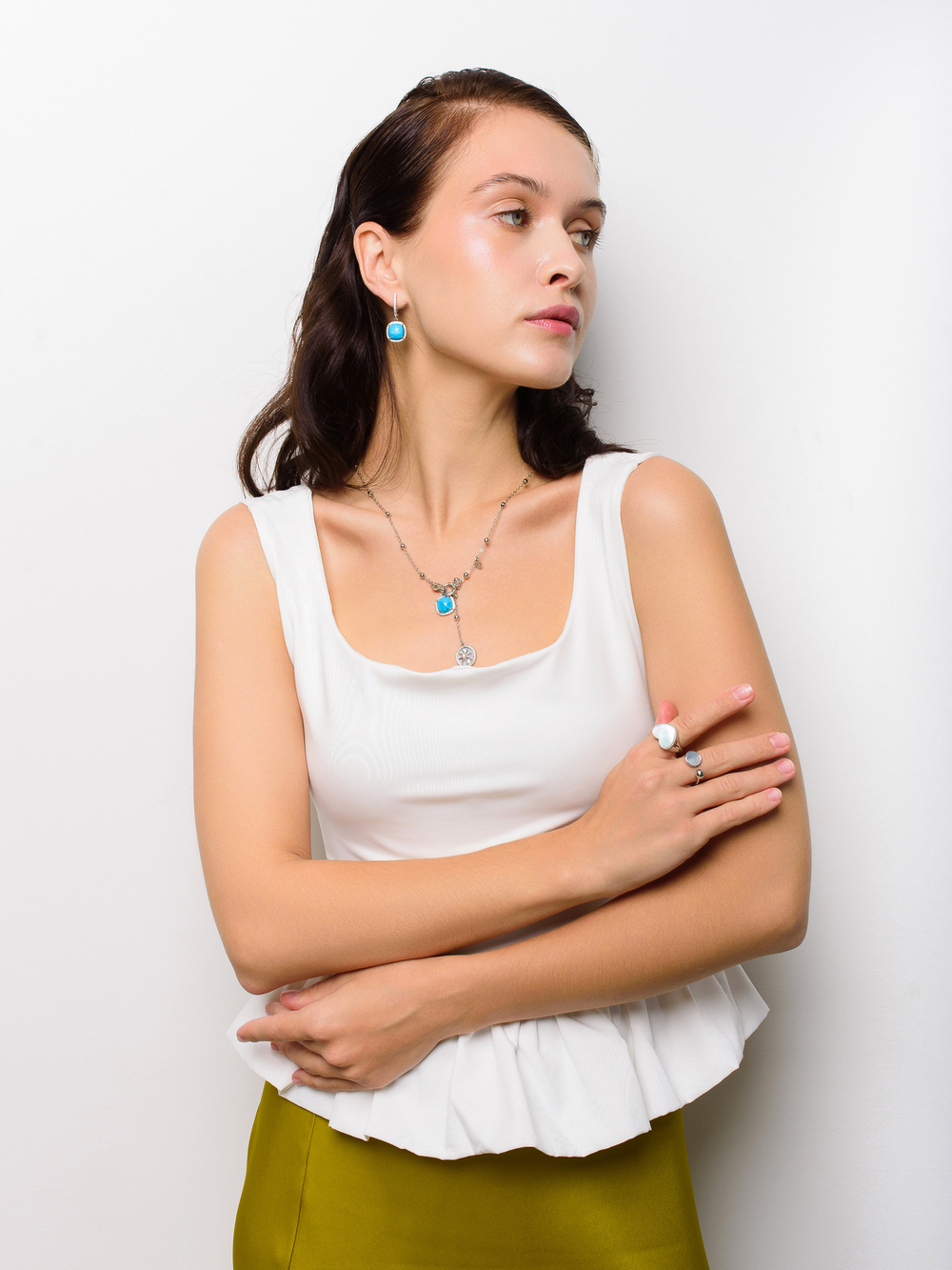 Колье "Royal star" с лазуритом