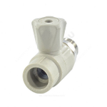 Кран шаровой PP-R серый Дн 25х3/4" НР прямой для радиатора VALFEX 10149025Г
